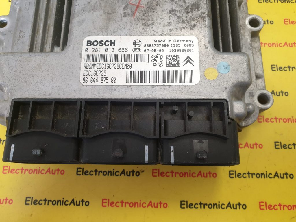 ECU Calculator Motor MITSUBISHI OUTLANDER, 0281013666, EDC16CP39, 9664487580, 9663757980,
