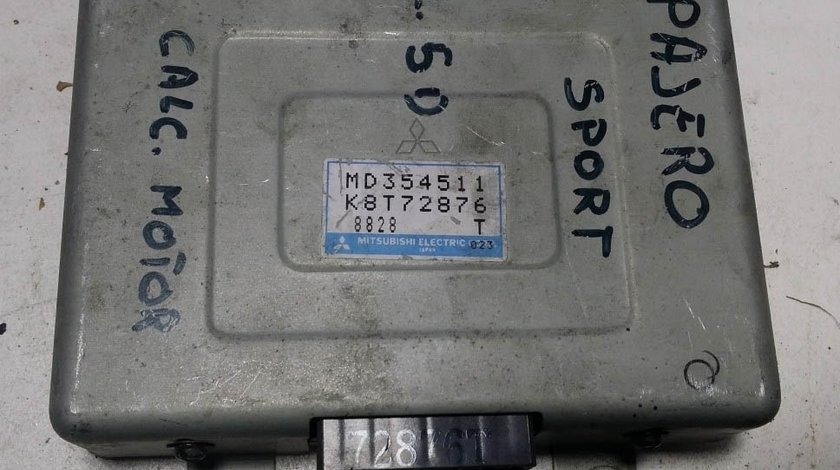 ECU Calculator motor Mitsubishi Pajero MD354511 K8T72876