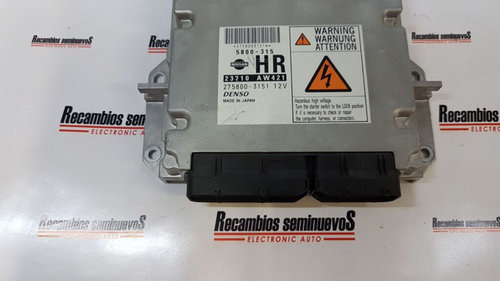 ECU Calculator Motor NISSAN ALMERA, 23710AW421, 2758003151, 5800315