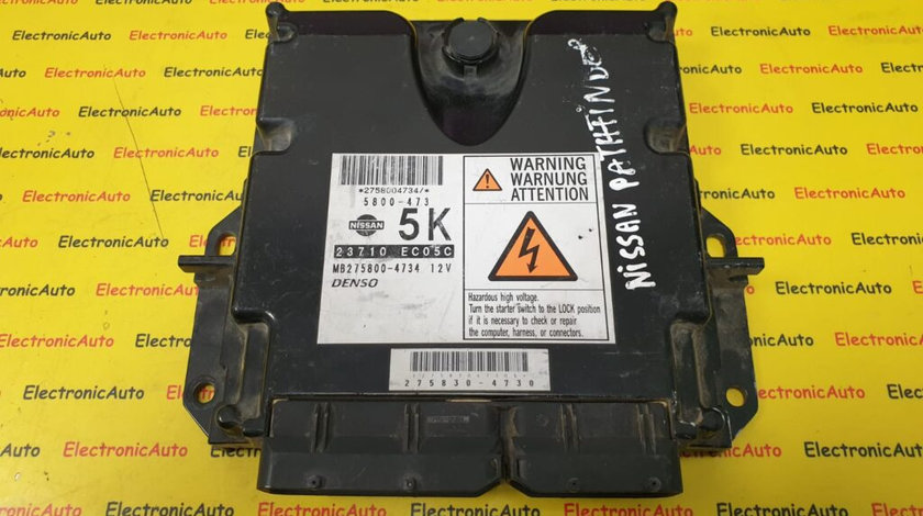 ECU Calculator Motor Nissan Pathfinder 2.5DCi, 23710 EC05C, MB275800-4734, 275830-4730