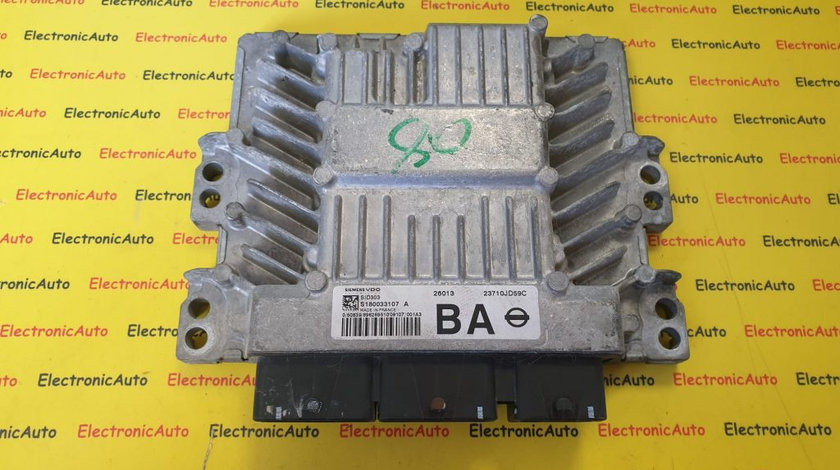 ECU Calculator motor Nissan Qashqai 1.5 dci 23710JD59C, S180033107A, SID303