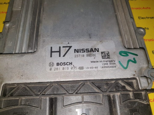 ECU Calculator motor Nissan Qashqai 1.6DCI 0281019035 23710BB58E