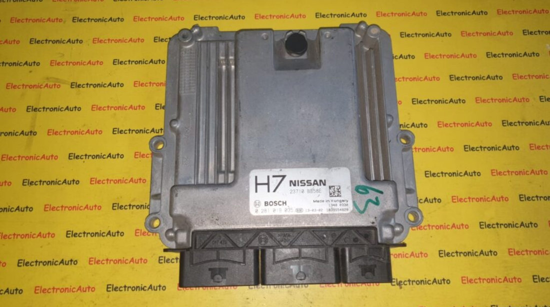 ECU Calculator motor Nissan Qashqai 1.6DCI 0281019035 23710BB58E