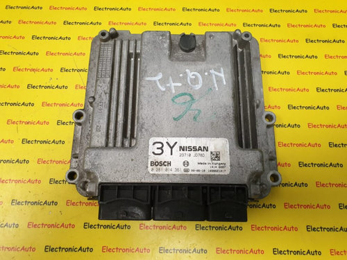 ECU Calculator motor Nissan Qashqai 2.0DCi, 0281014361, 23710JD78D