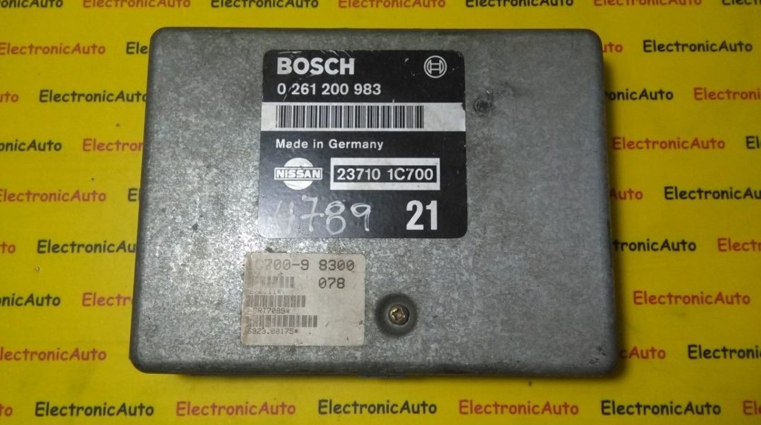 ECU Calculator motor Nissan Serena 1.6 0261200983, 237101C700