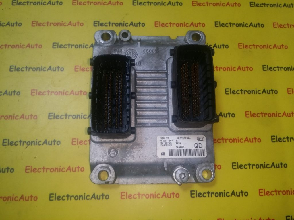ECU Calculator motor Opel 0261207721, 24420560,