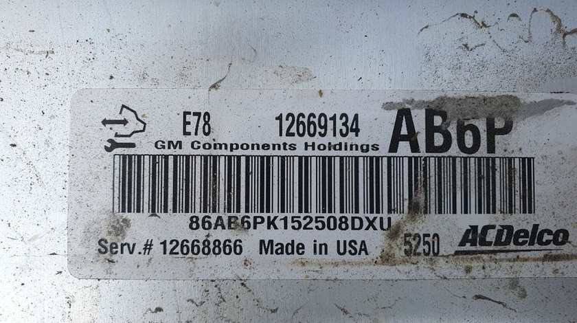 Ecu calculator motor Opel Adam 1.2 i B12XER 12669134 AB6P