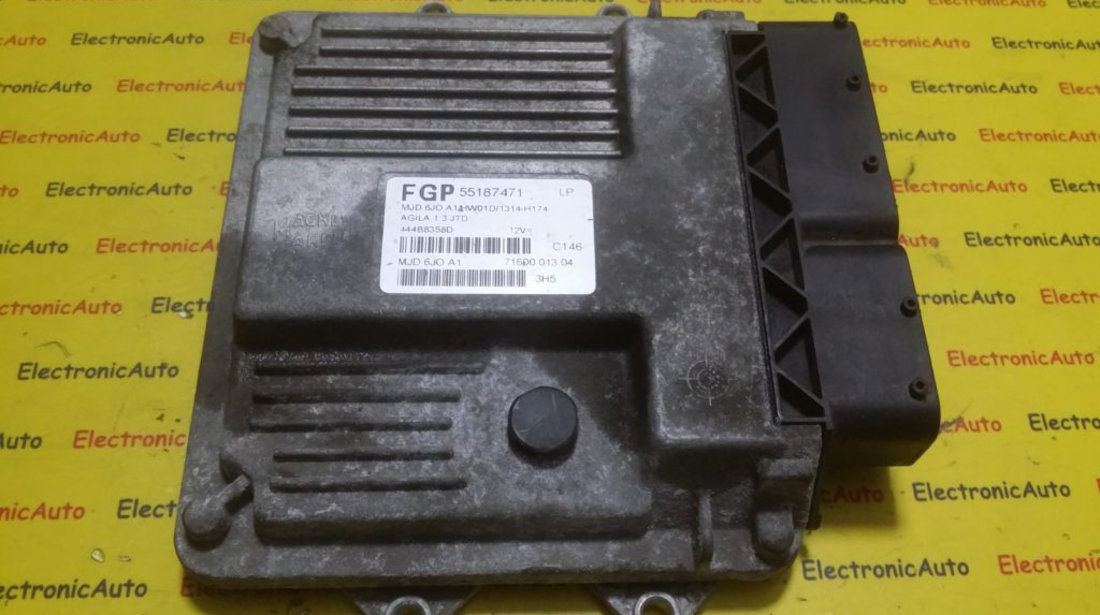 ECU Calculator motor Opel Agila 1.3CDTI 55187471, 7160001304