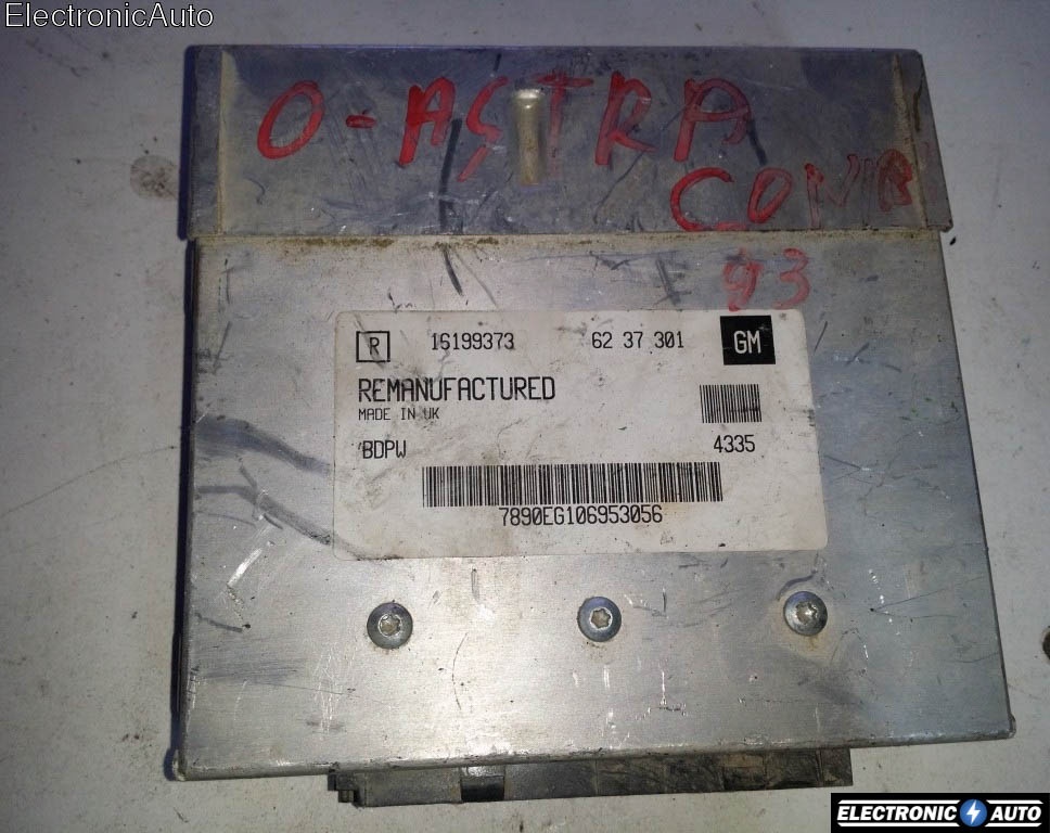 ECU Calculator motor OPEL ASTRA 16199373 6237301 BDPW