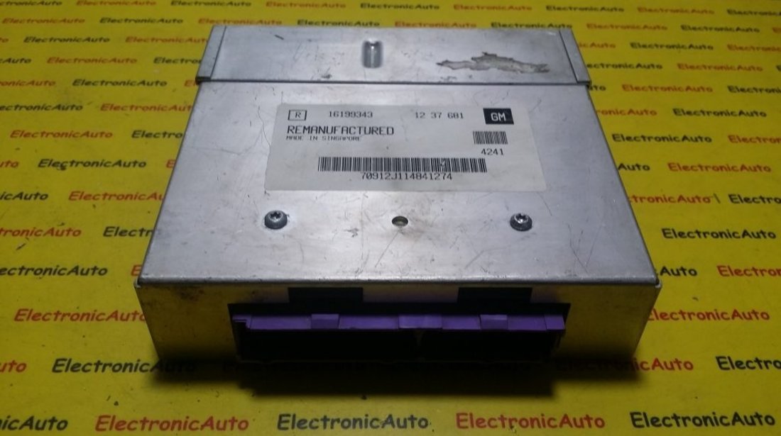 ECU Calculator motor Opel Astra F 16199343, 1237681