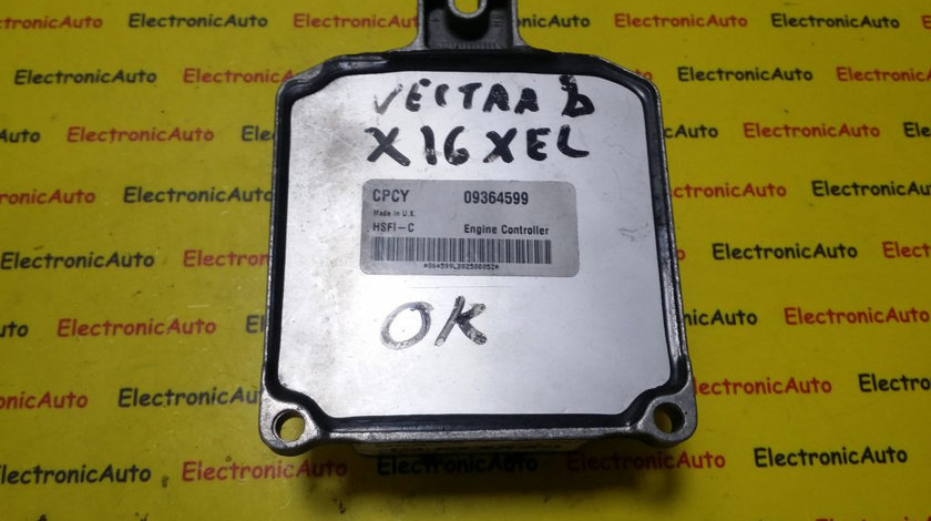 ECU Calculator motor Opel Astra G 1.6 09364599, X16XEL, CPCY