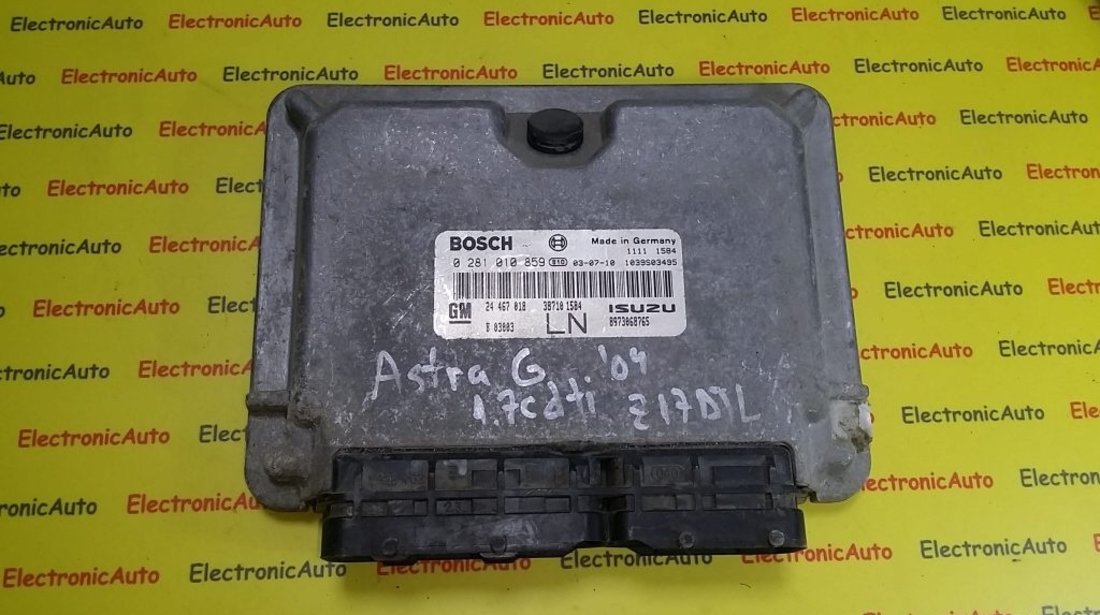 ECU Calculator motor Opel Astra G 1.7CDTI 0281010859, 24467018