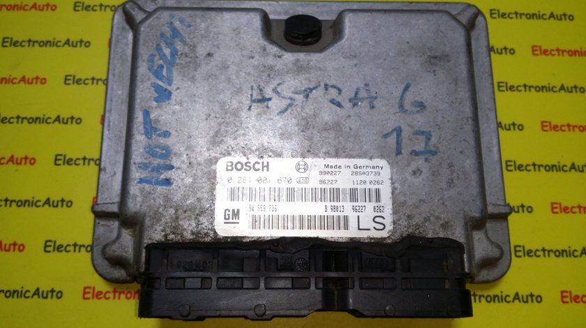 ECU Calculator motor Opel Astra G 1.7DT 0281001670