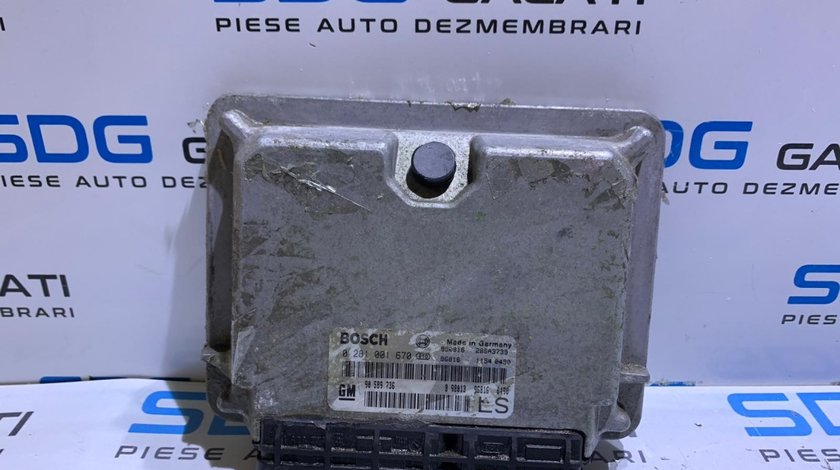 ECU / Calculator Motor Opel Astra G 1.7DT X17DTL 50KW 68CP 1998 - 2005 Cod Piesa : 90589736 / 0281001670