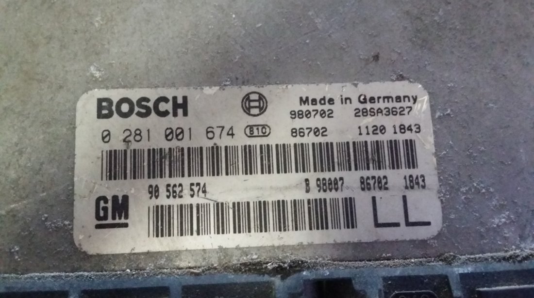 ECU Calculator motor Opel Astra G 2.0DTI 0281001674