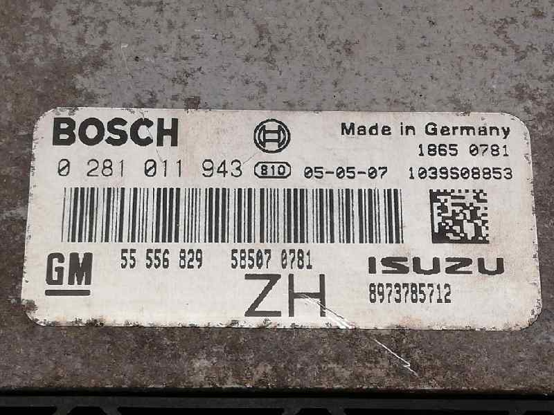 ECU Calculator Motor OPEL ASTRA H, 0281011943, 8973785712, 55556829,