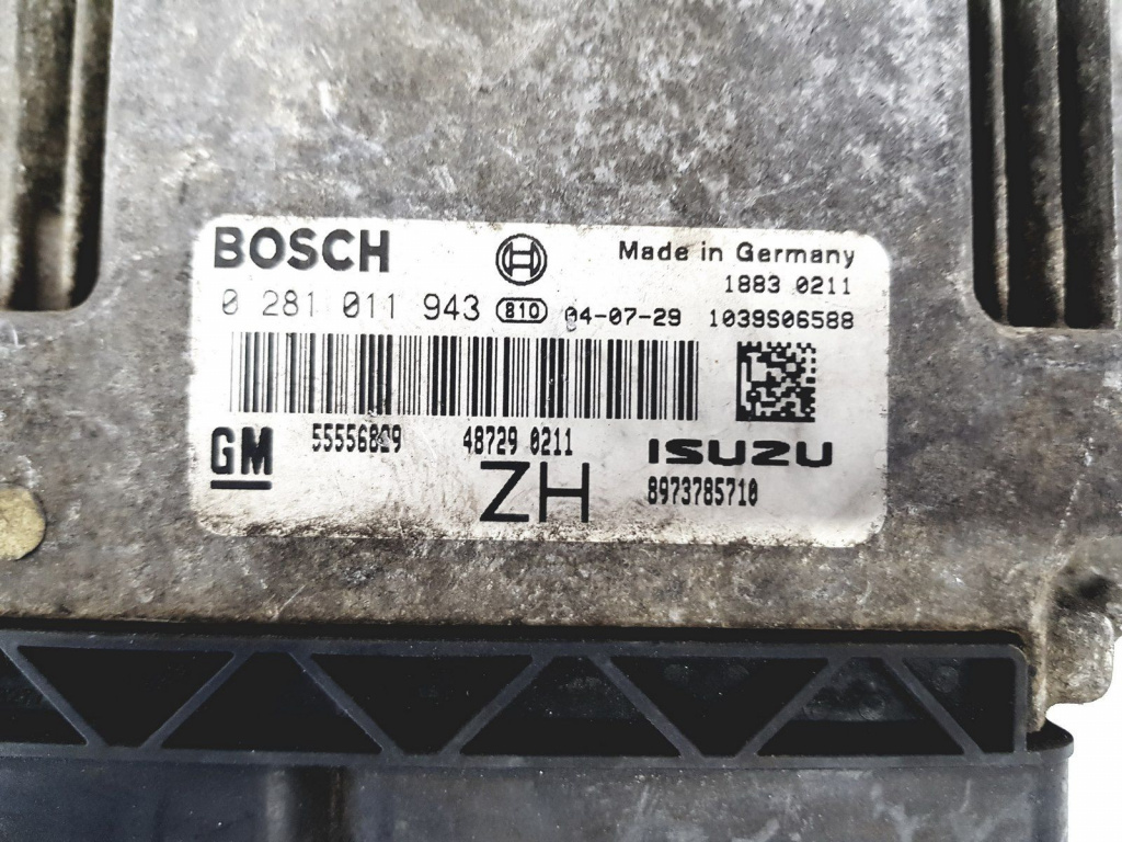ECU Calculator Motor OPEL ASTRA H, 0281011943, 8973785710, 55556829,