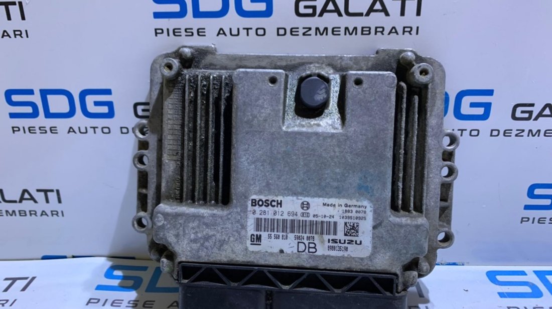 ECU / Calculator Motor Opel Astra H 1.7CDTI Z17DTH 74KW 101CP 2004 - 2010 Cod Piesa : 55560810 / 0281012694