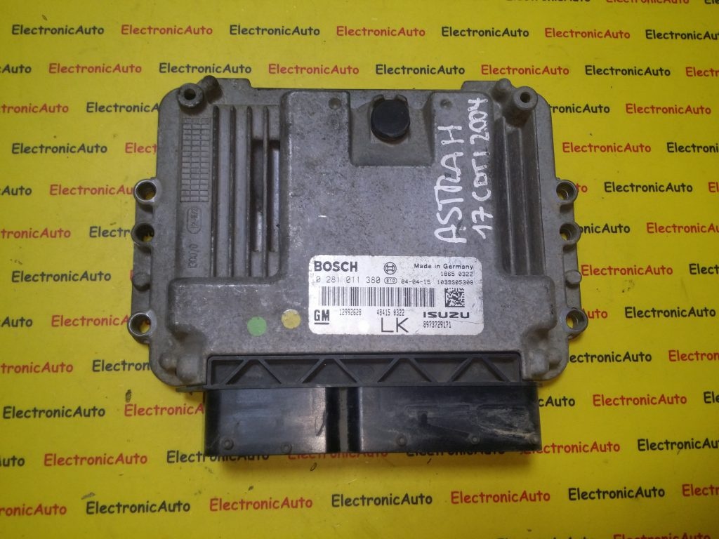 ECU Calculator motor Opel Astra H 1.7CDTI, 0281011380, 12992628, 8973729171,