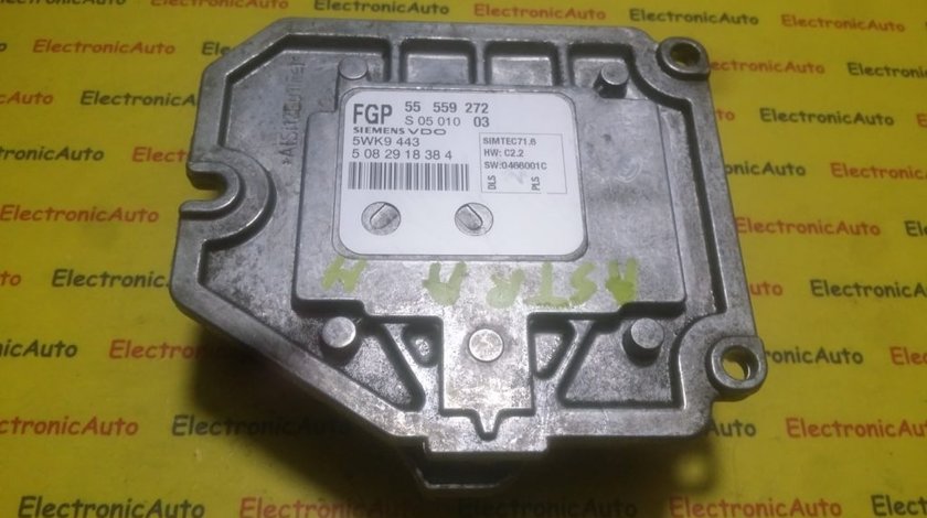 ECU Calculator motor Opel Astra H 1.8 55559272, 5WK9443