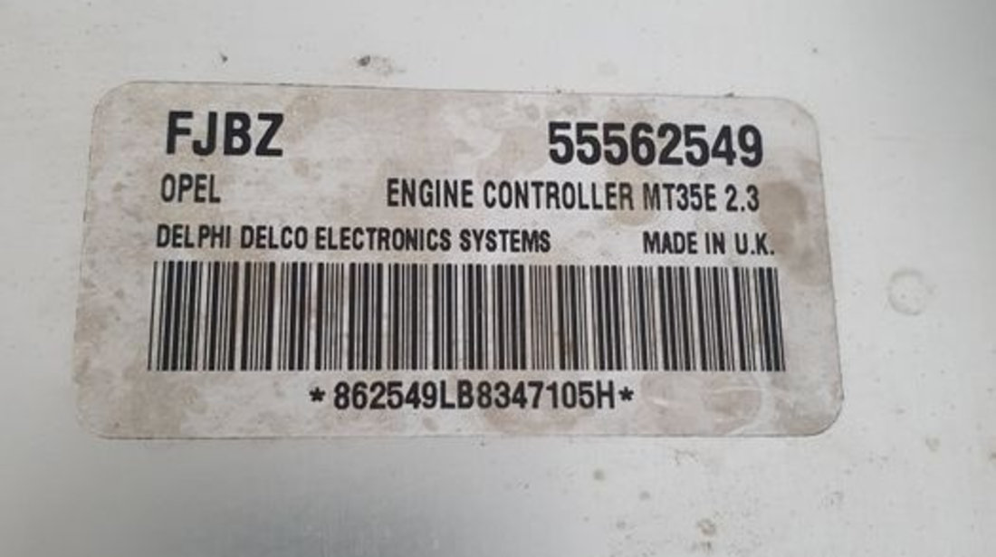 Ecu calculator motor Opel Astra H Zafira B FJBZ 55562549 1.6 XEP