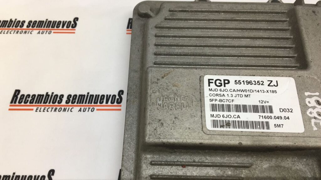 ECU Calculator Motor OPEL CORSA , 7160004904, MJD6JOCA, 55196352 ZJ, HW01D,