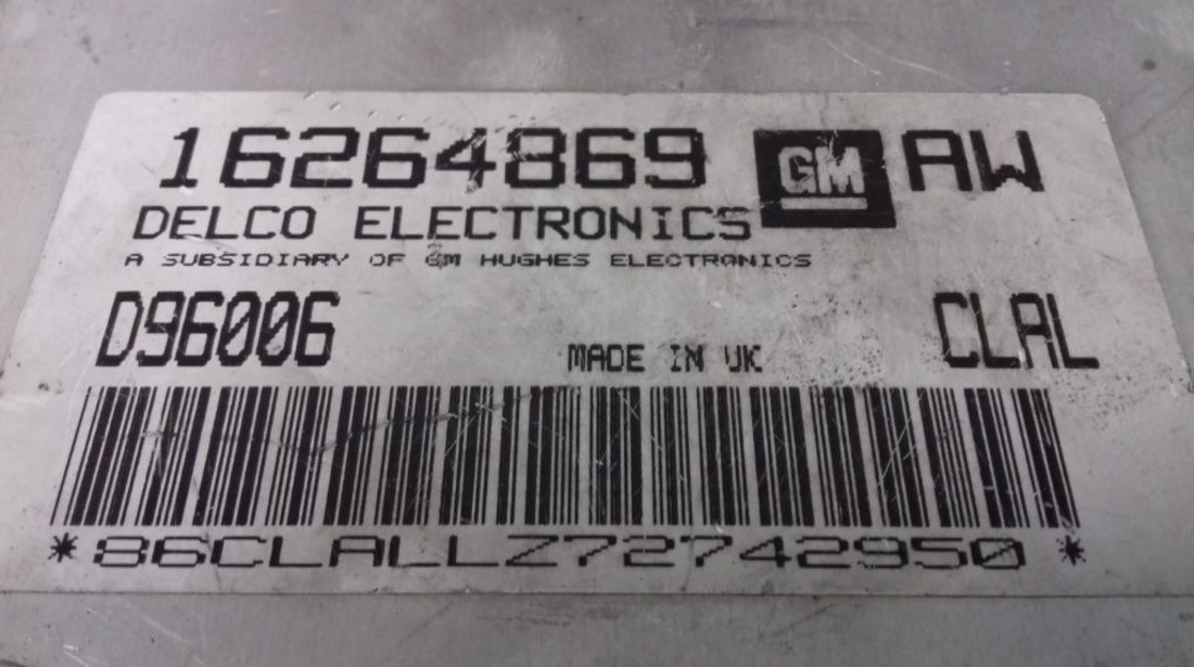 ECU Calculator Motor Opel Corsa B 1.4, 16264869 AW CLAL