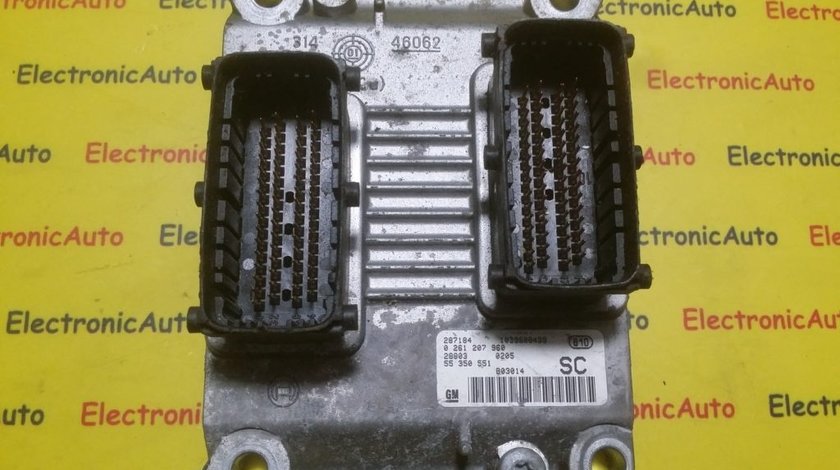 ECU Calculator motor Opel Corsa C 1.0 0261207960, 55350551