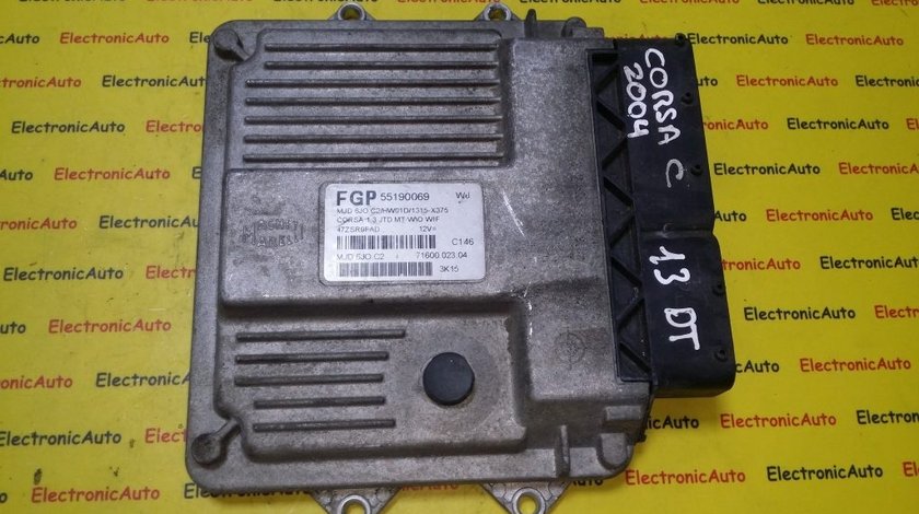 ECU Calculator motor Opel Corsa C 1.3CDTI 7160002304, 55190069 WJ HW01D