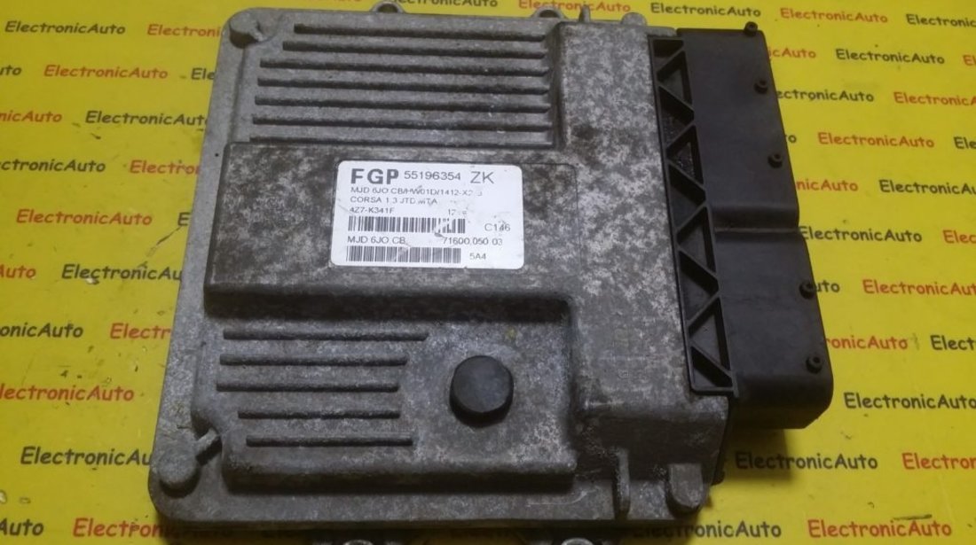 ECU Calculator motor Opel Corsa C 1.3CDTI 55196354, 7160005003