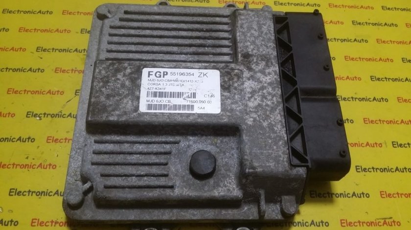 ECU Calculator motor Opel Corsa C 1.3CDTI 55196354, 7160005003