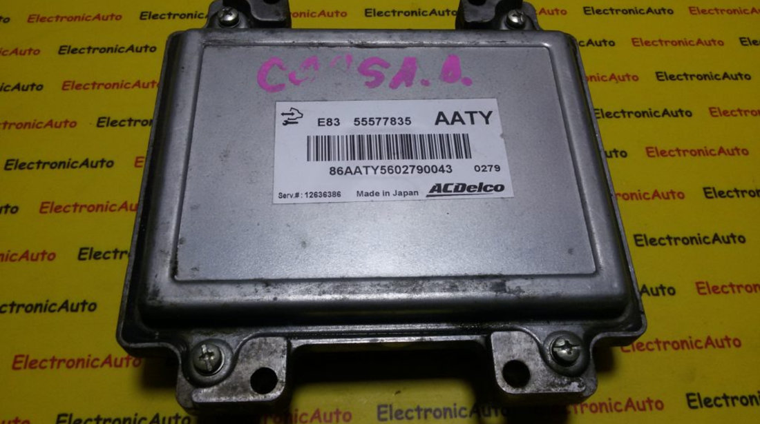 ECU Calculator motor Opel Corsa D 1.2 55577835, 12636386