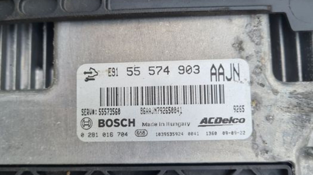 ECU Calculator Motor Opel Insignia 2.0 CDTI 0281016704 / 55574903 AAJN