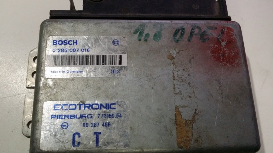 ECU Calculator motor Opel Kadett 1.8 0285007016