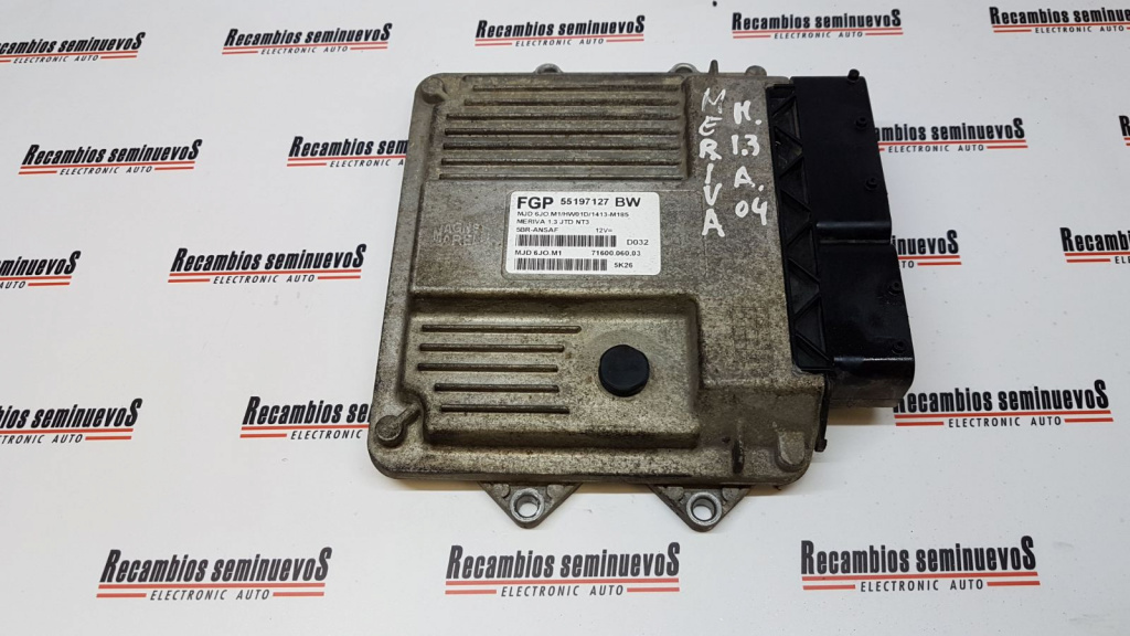 ECU Calculator Motor OPEL MERIVA 55197127 BW, 7160006003, MJD6JOM1, HW01D,