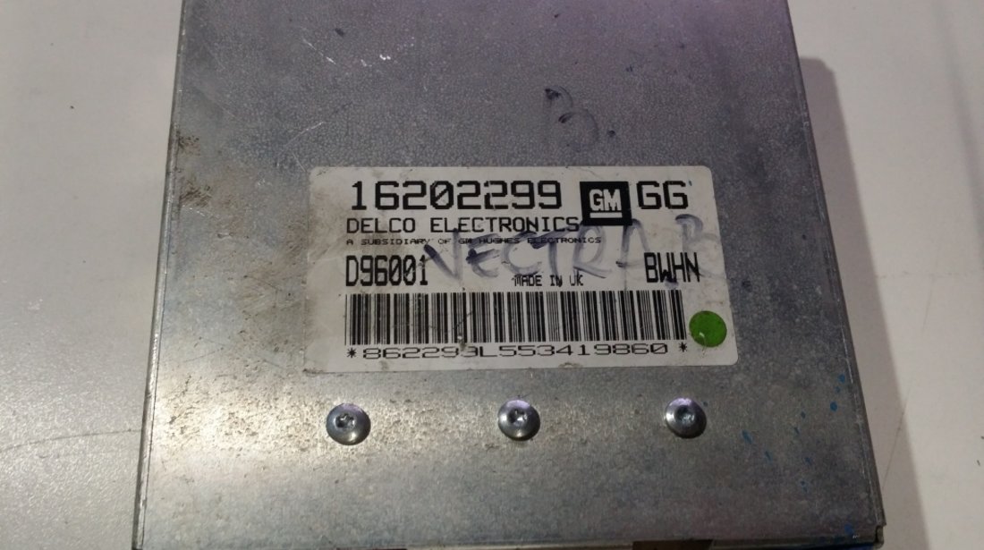 ECU Calculator motor Opel Vectra B 1.6 BWHN 16202299 GG