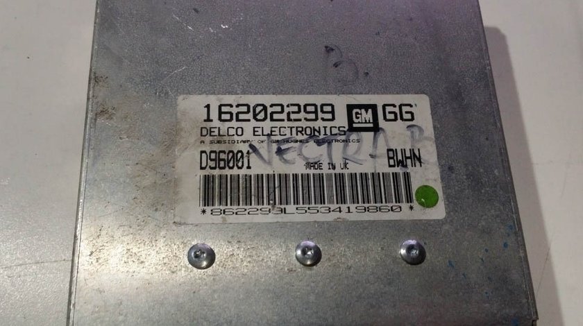 ECU Calculator motor Opel Vectra B 1.6 BWHN 16202299 GG