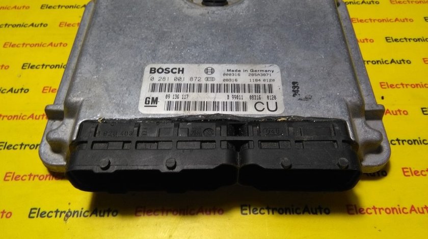 ECU Calculator motor Opel Vectra B 2.0 dti 0281001872, 28SA3871