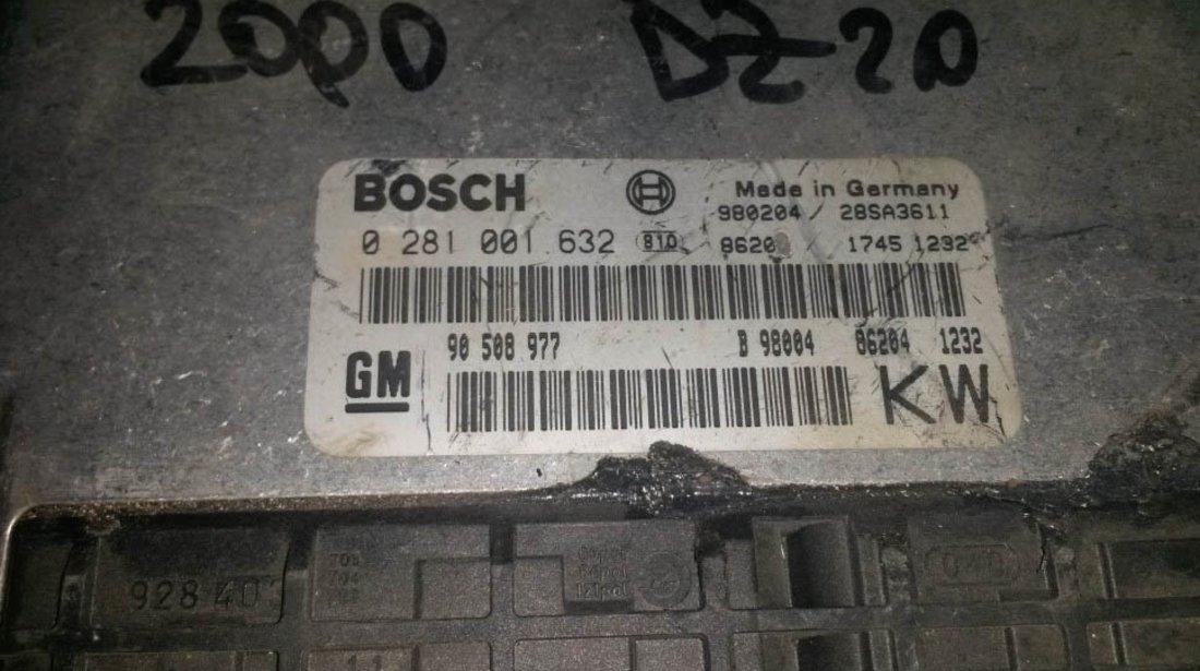 ECU Calculator motor Opel Vectra B 2.0 dti 0281001632 EDC15MM