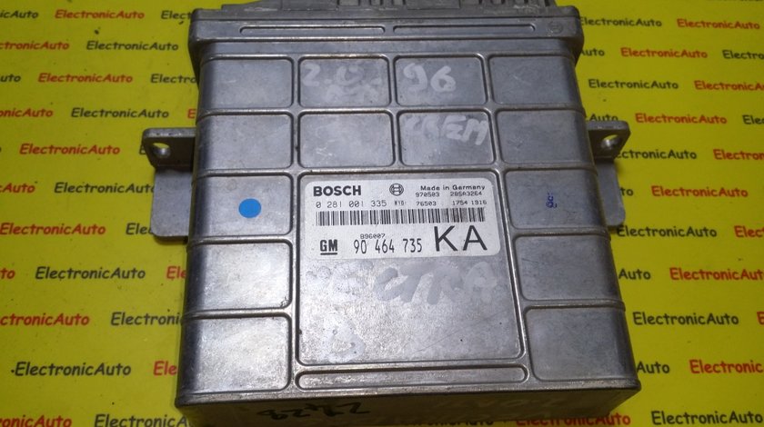 ECU Calculator motor Opel Vectra B 2.0TDI 90464735KA 0281001335