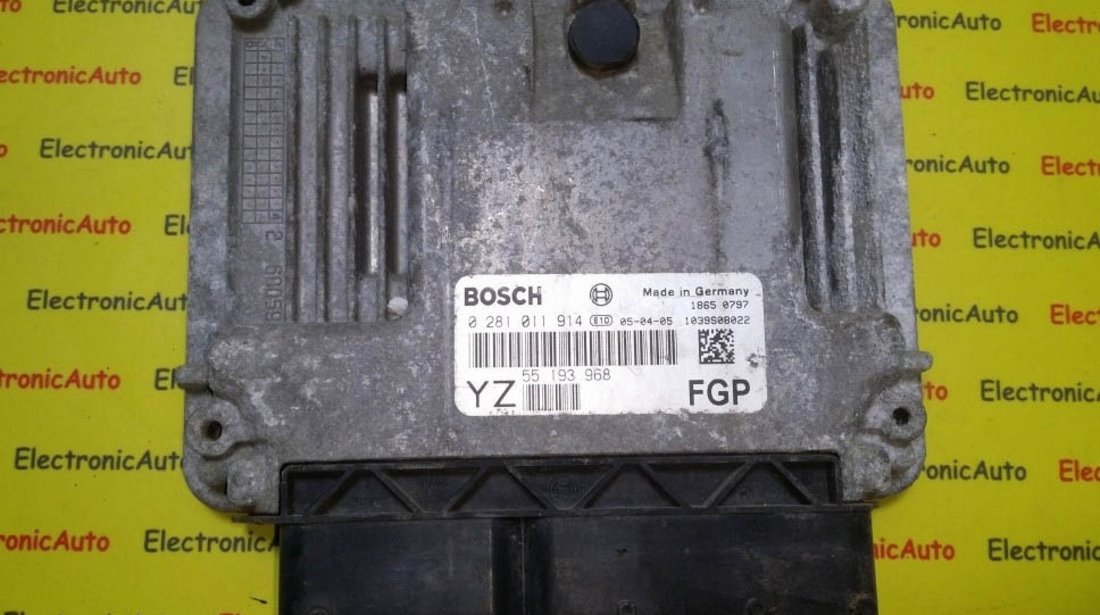 ECU Calculator motor Opel Vectra C 1.9 CDTI 0281011914