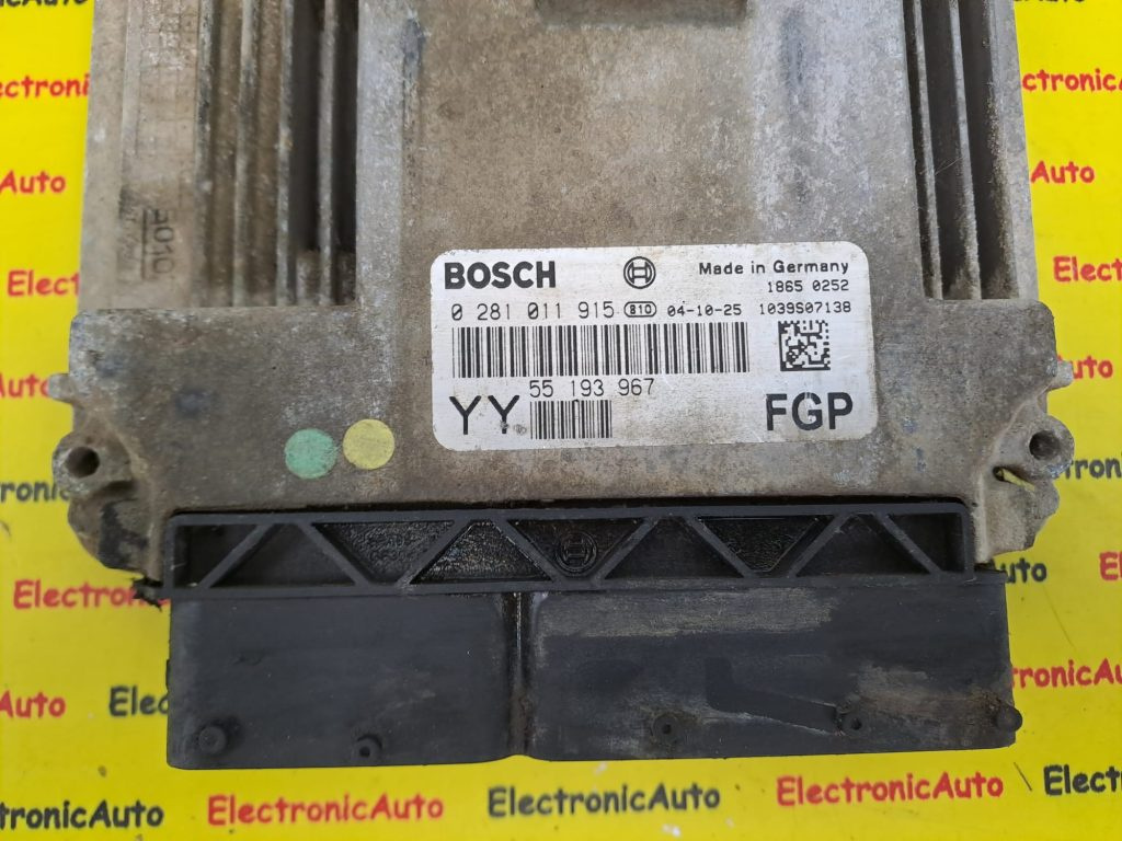 ECU Calculator motor Opel Vectra C 1.9CDTI 55193967, 0281011915