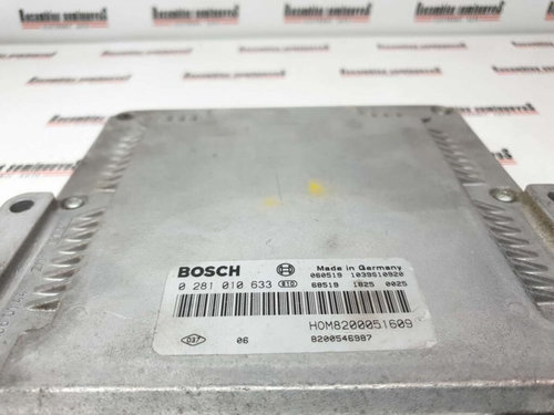 ECU Calculator Motor OPEL VIVARO 0281010633, 8200051609, 8200546987