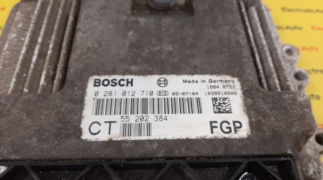 ECU Calculator motor Opel Zafira 1.9CDTI 55202384, 0281012710