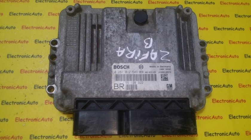 ECU Calculator motor Opel Zafira 1.9CDTI 0281012549, 55198922