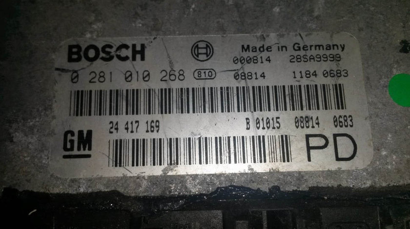 ECU Calculator motor Opel Zafira 2.0 dti 0281010268, 24417169