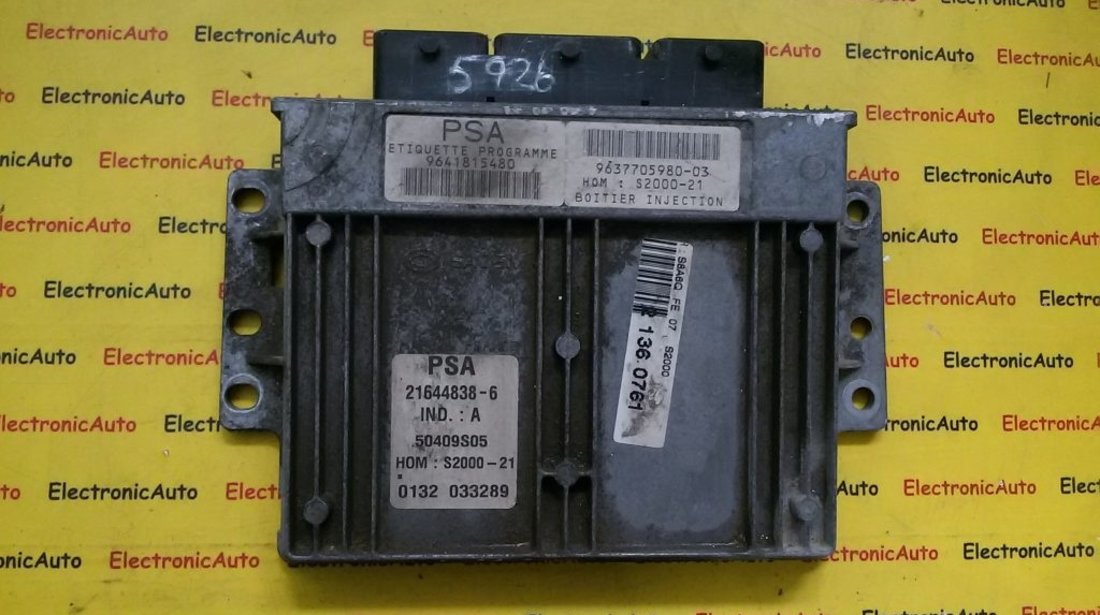 ECU Calculator motor Peugeot 106 1.4 9641815480