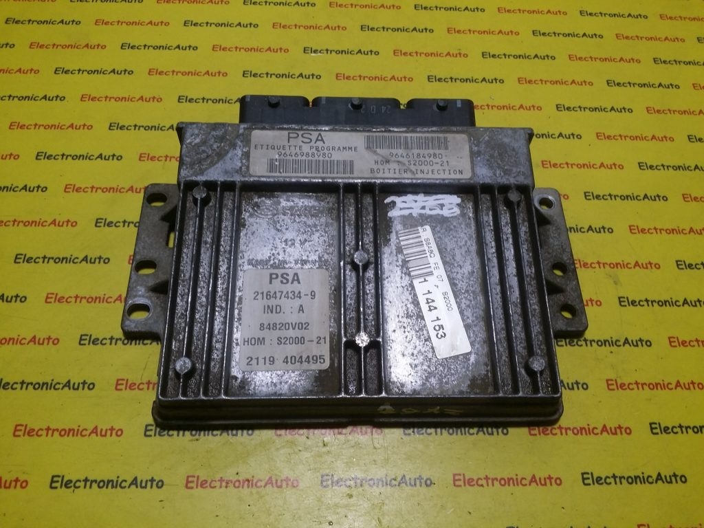 ECU Calculator motor Peugeot 106 Saxo 9646988980, 9646184980