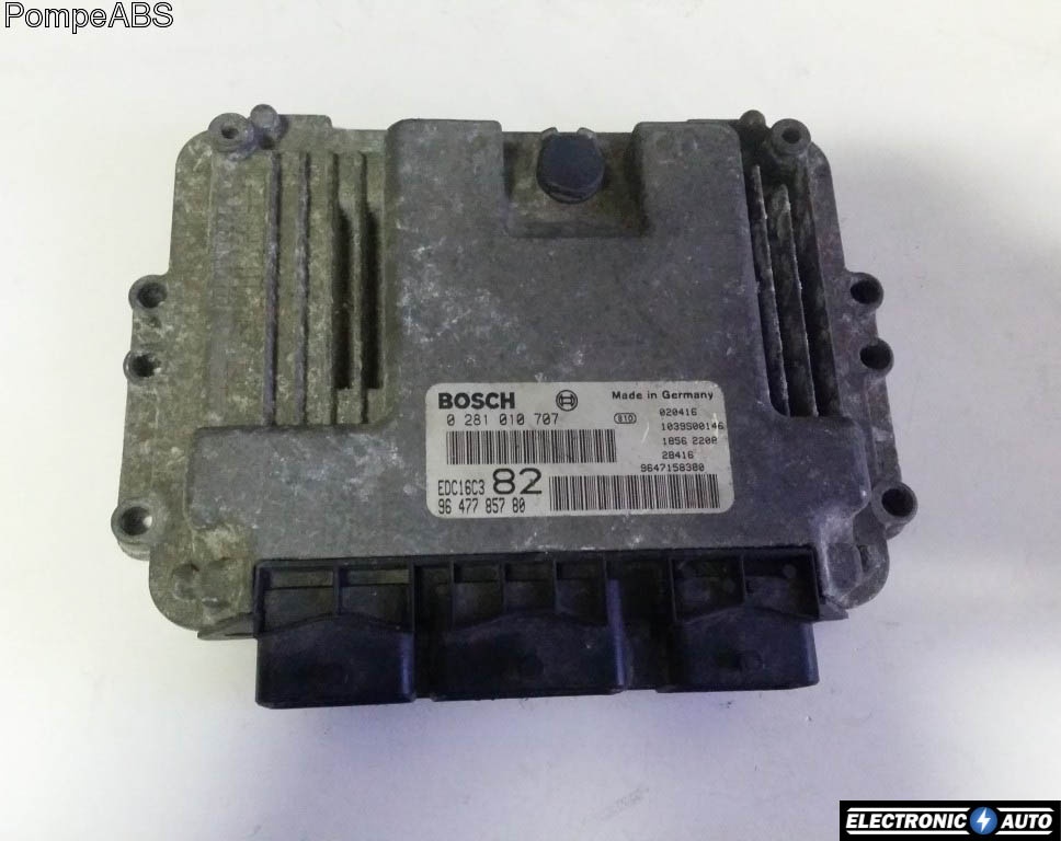 ECU Calculator motor Peugeot 206 0281010707