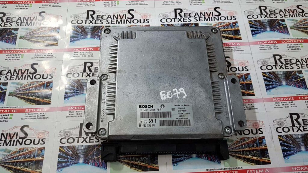 ECU Calculator Motor PEUGEOT 206, 0281010767, EDC15C2 01, 9643524980, 9636321680,